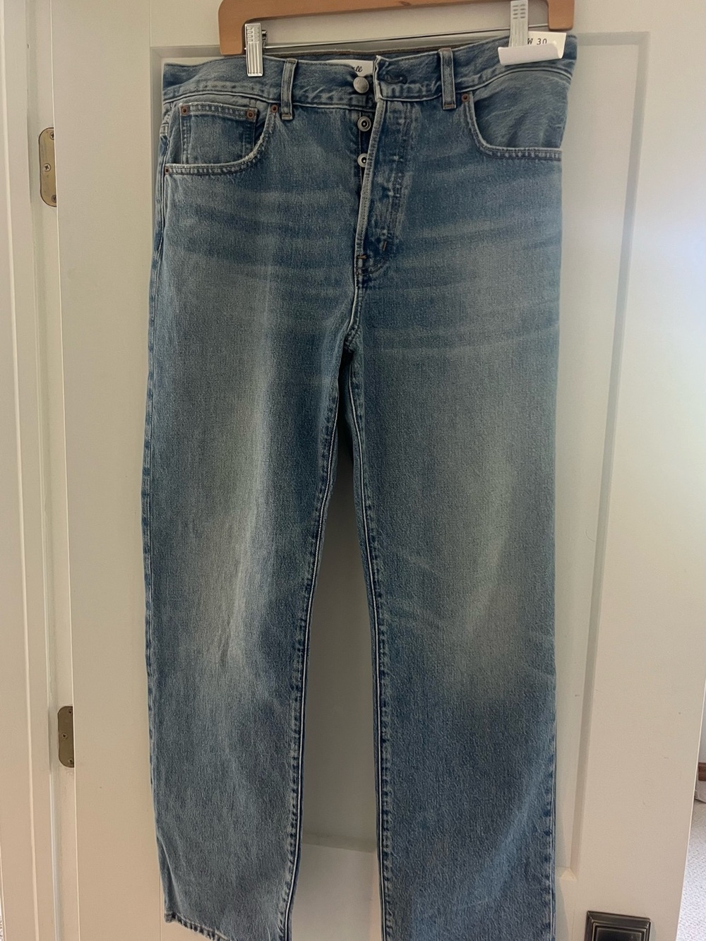 Madewell Light Blue Straight-Leg Women's Jeans